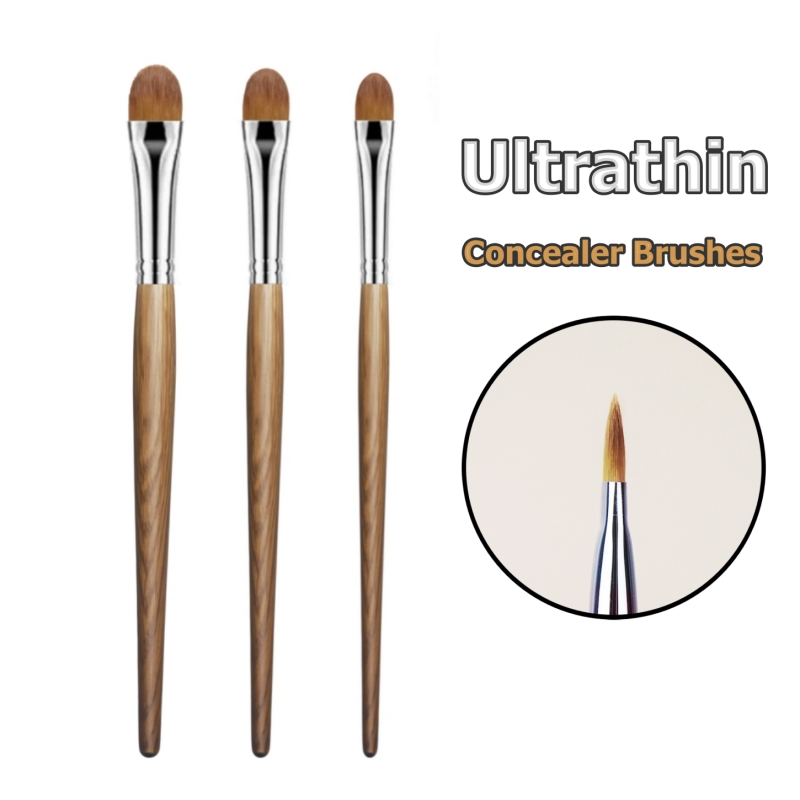 Beauty Makeup Tools Set - Juego de brochas correctoras planas, pelo