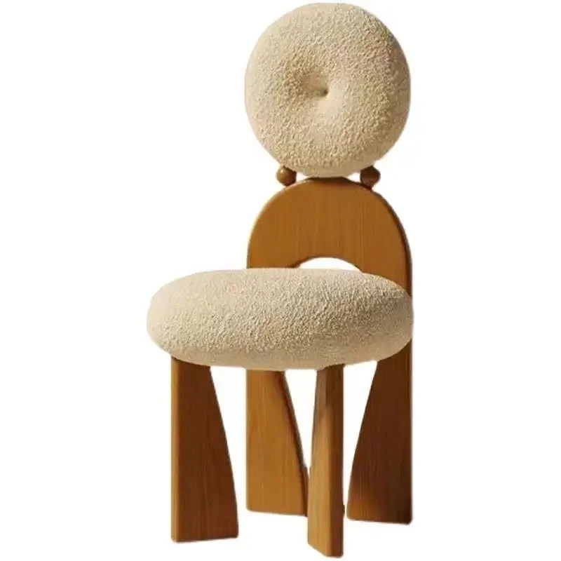 Beauty Makeup Chair - Silla de comedor con respaldo para