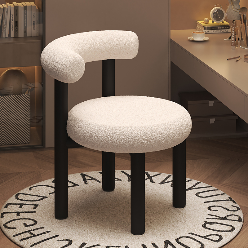 Beauty Makeup Chair - Cómodo Taburete de Maquillaje con Respaldo