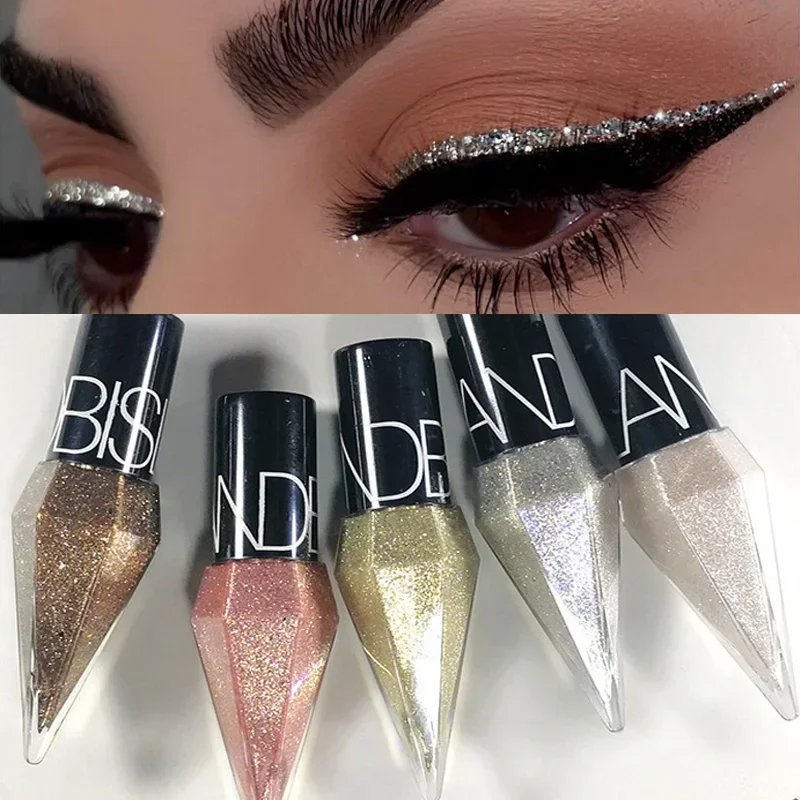 Beauty Rose Makeup - Delineador de ojos con brillo de