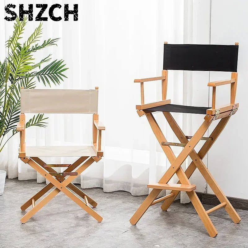 Beauty Makeup Chair - Silla de Director Plegable de Madera