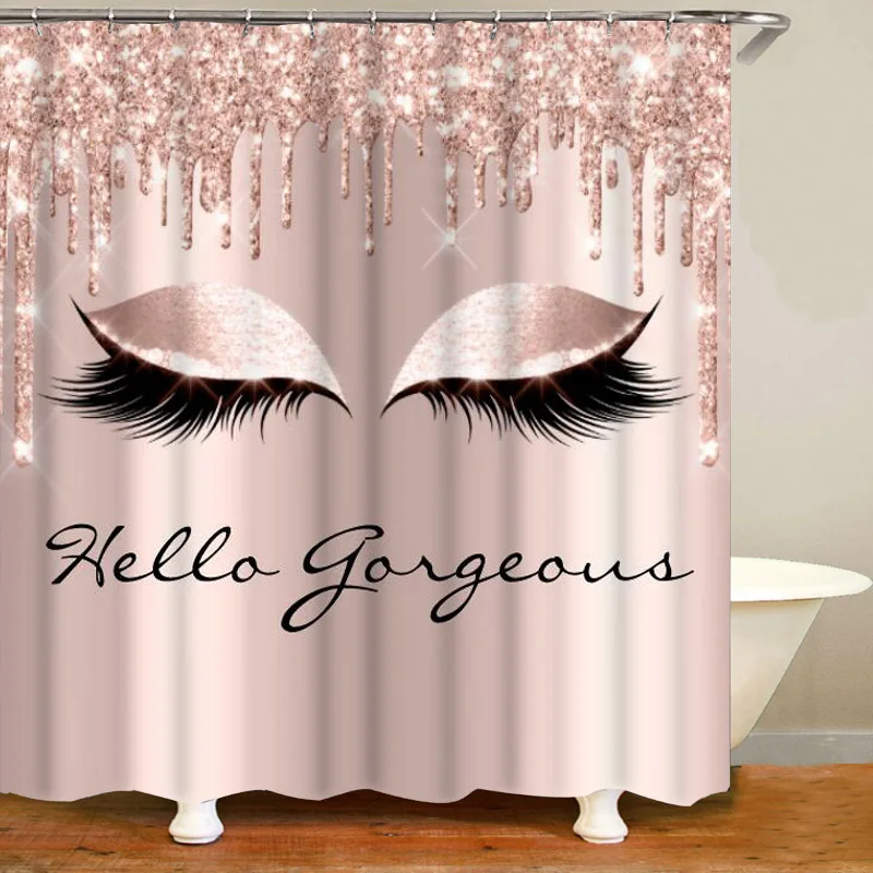 Beauty Rose Makeup - Cortinas de Ducha con Diseño de