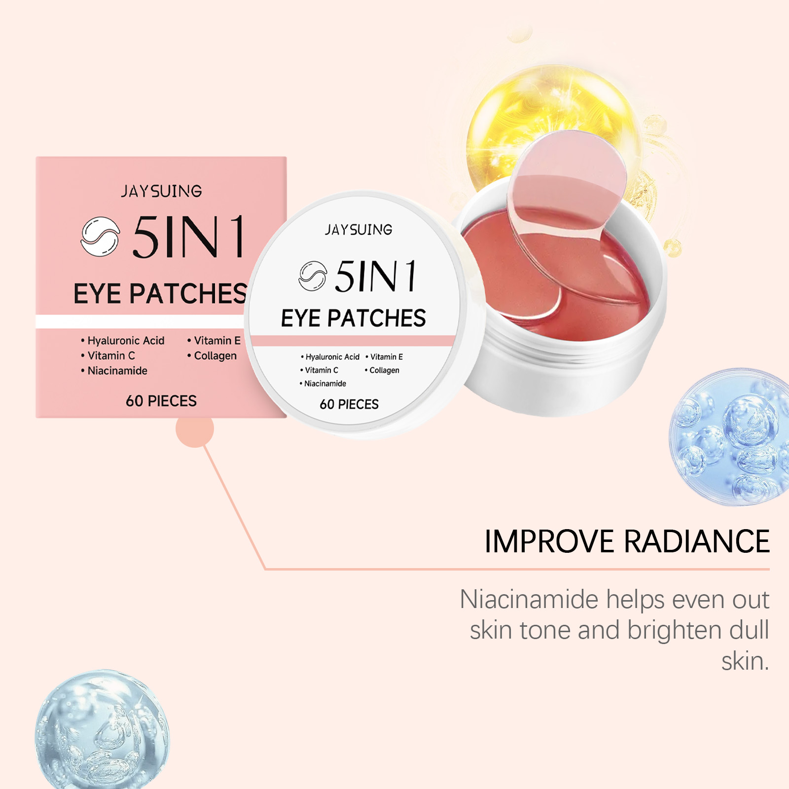 JAYSUING Parches para Ojos 5 e - Collagen Eye Patch reseña y precio