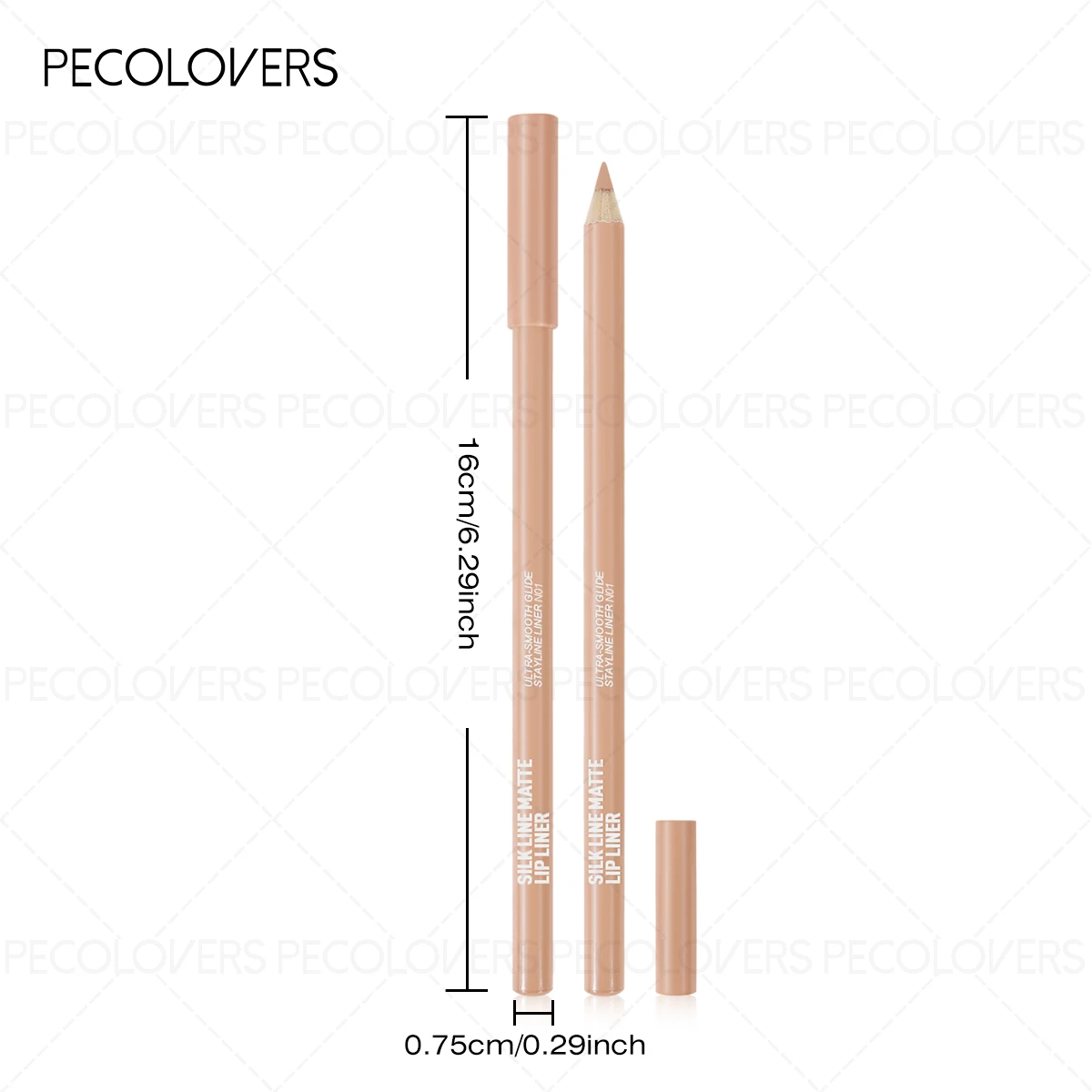 Lápiz labial mate nude - Delin - Lip Liner Pencil reseña y precio