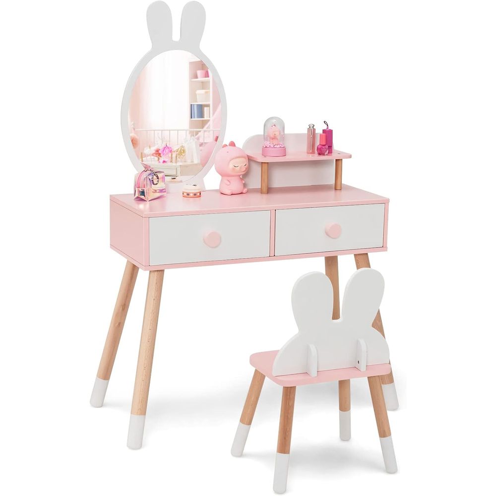 EY Kids Vanity, Juego de Mesa  - Beauty Makeup Chair reseña y precio