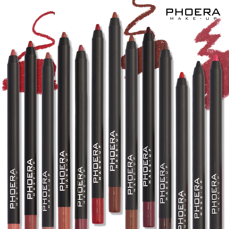 Lápiz labial de 13 colores, lá - Lip Liner Pencil reseña y precio
