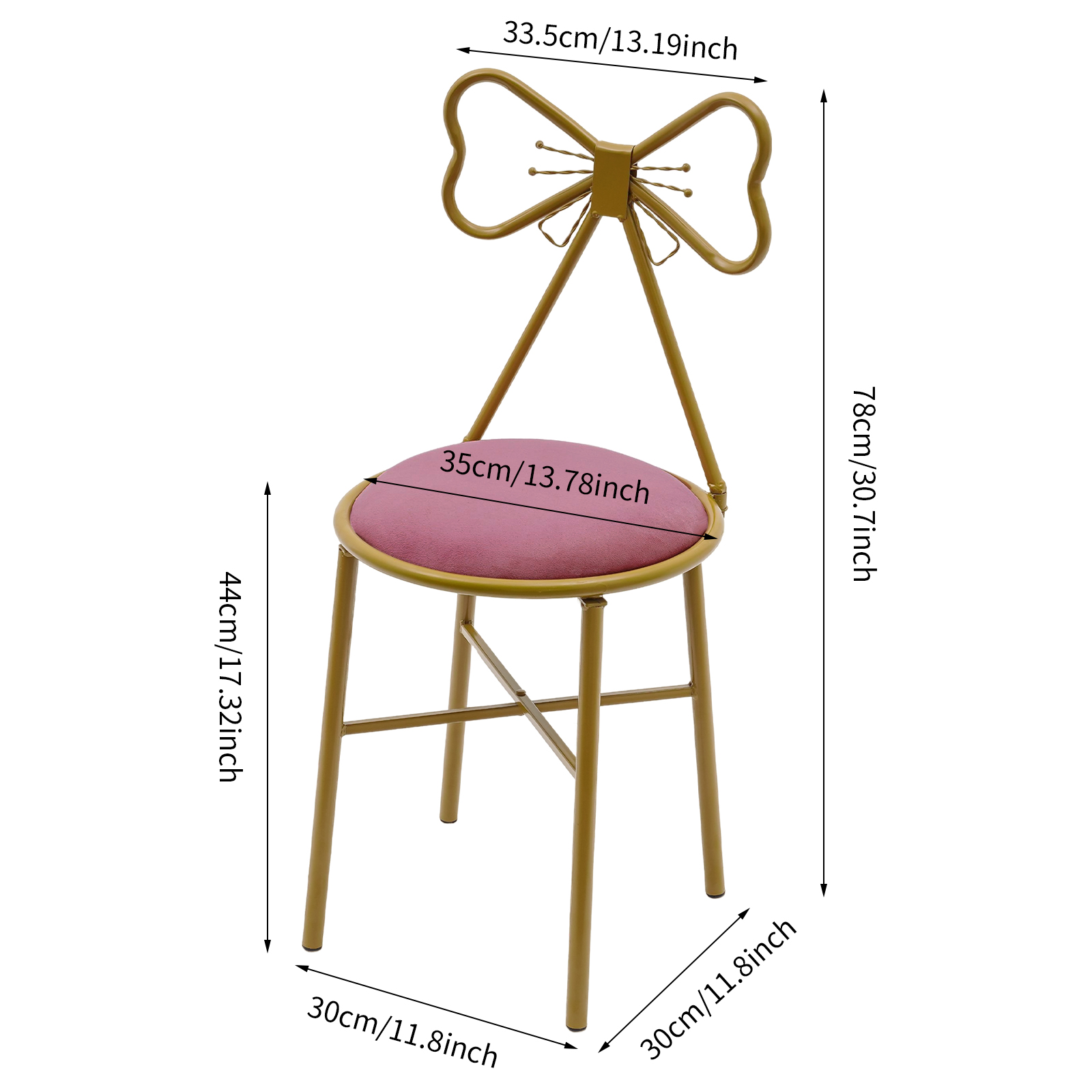 Silla de tocador con respaldo  - Beauty Makeup Chair reseña y precio