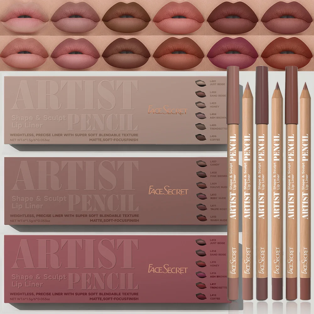 Juego de 6 uds de delineador d - Lip Liner Pencil reseña y precio