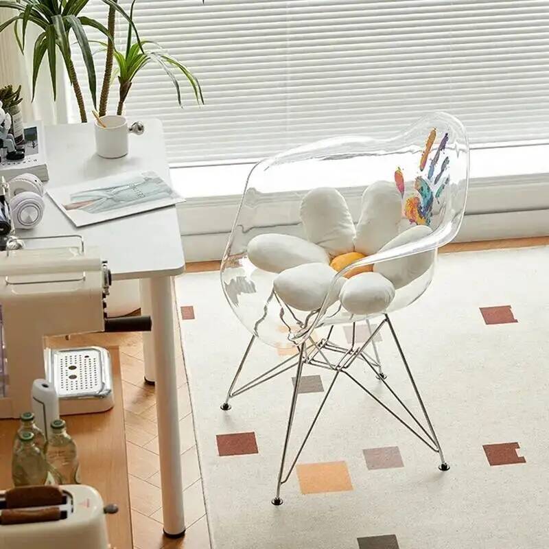 Silla de comedor transparente  - Beauty Makeup Chair reseña y precio